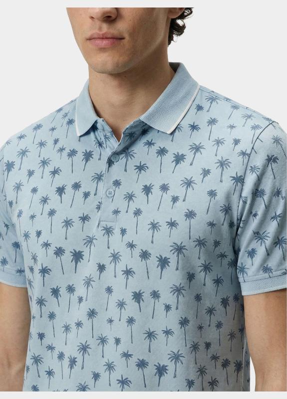 Bos Polo heren Blauw Pitt 10-60/Light Blue