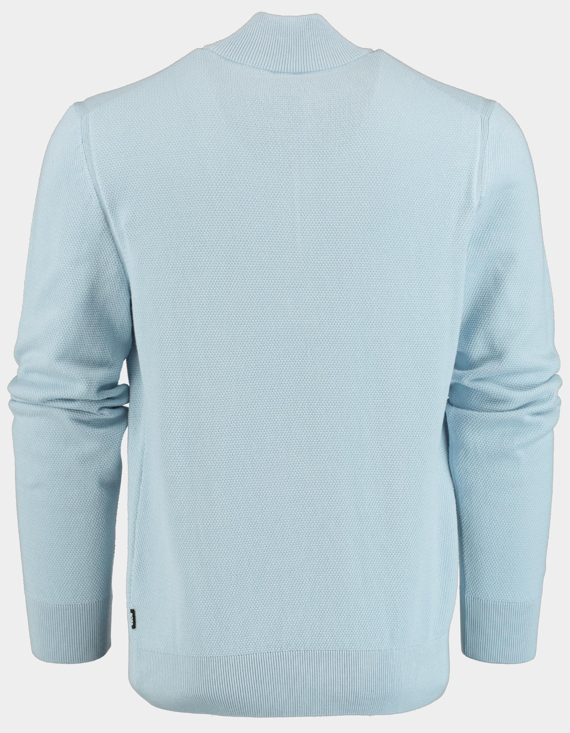 BOSS Black Half Zip Blauw Ebrando-P 10255179 01 50505997/454