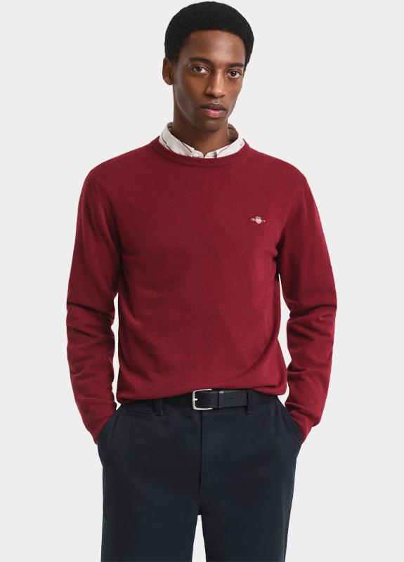 Gant Pullover Rood SUPERFINE LAMBSWOOL C-NECK 87211/604