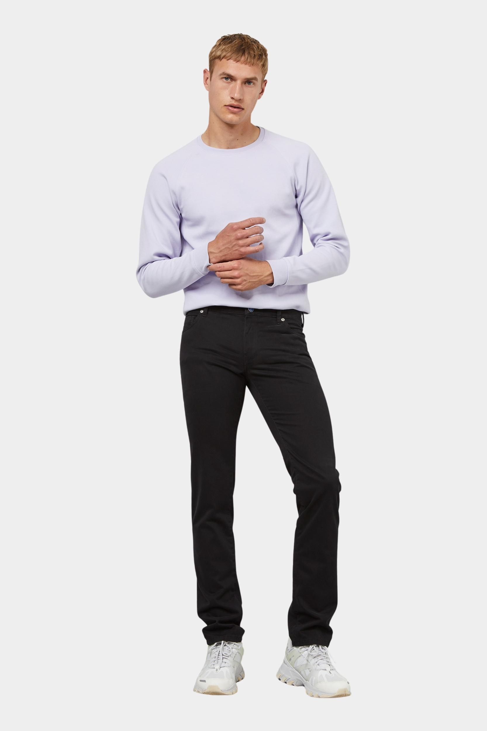 Meyer Katoenen Broek Zwart M|5 SLIM Art.9-6106 3619610600/09