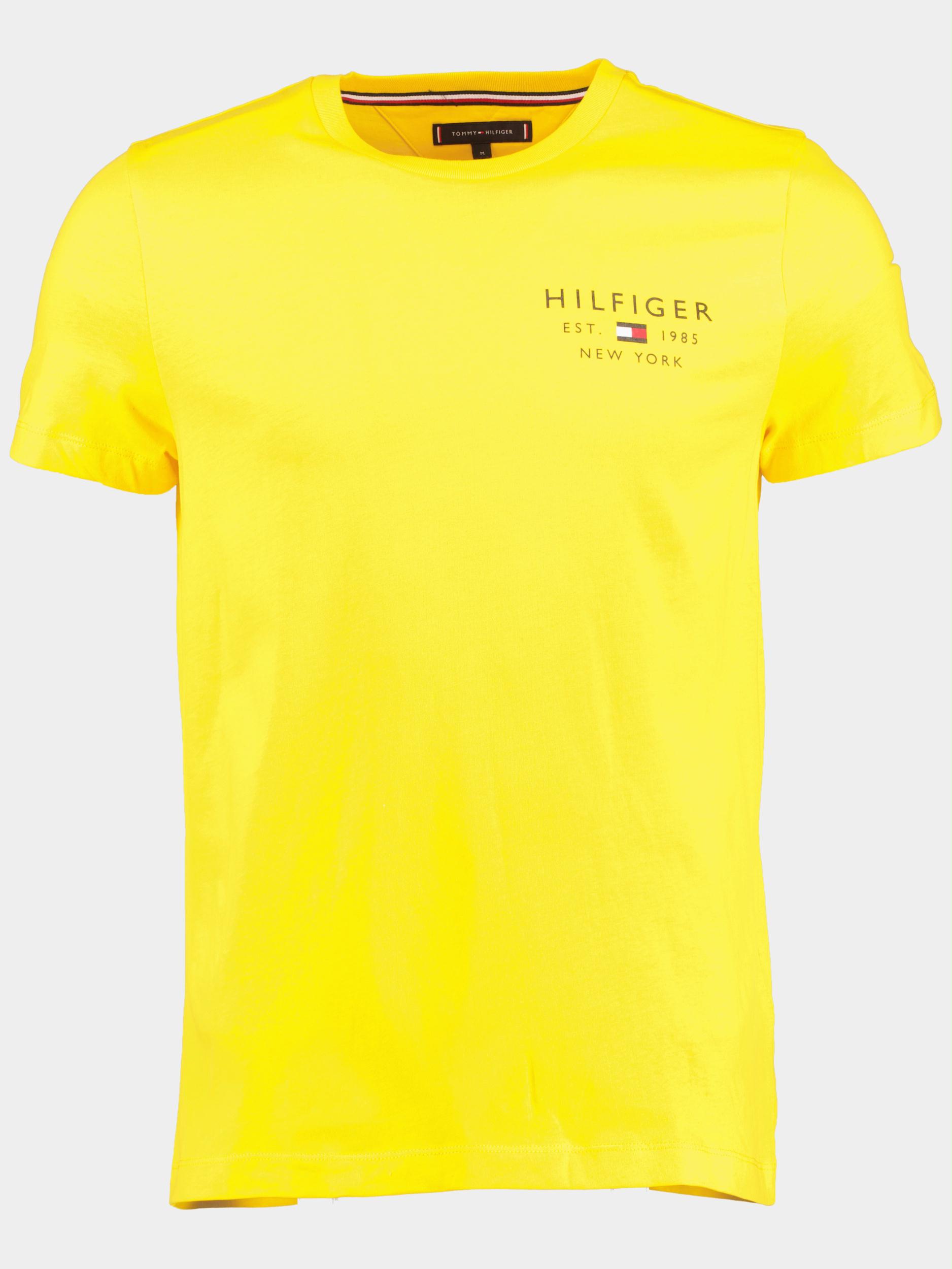 Tommy Hilfiger T-shirt korte mouw Geel Brand love small logo MW0MW30033/ZGS