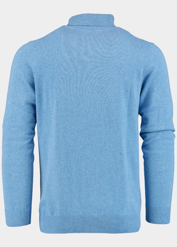 Bos Coltrui Blauw Dex Rollneck Pullover Uni 25305DE03/237 oxford blue
