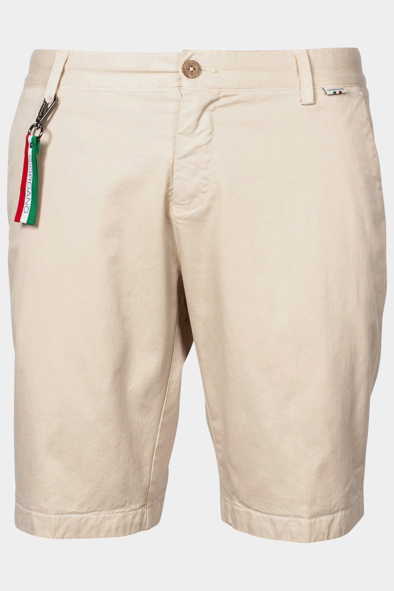 Giordano Korte Broek Wit Stockholm Short Garment Dyed 511115/81