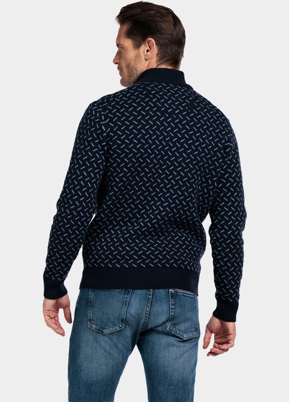 Baileys Half Zip Blauw Pullover 1/2 Zip 10gg, all-ov 528434/60