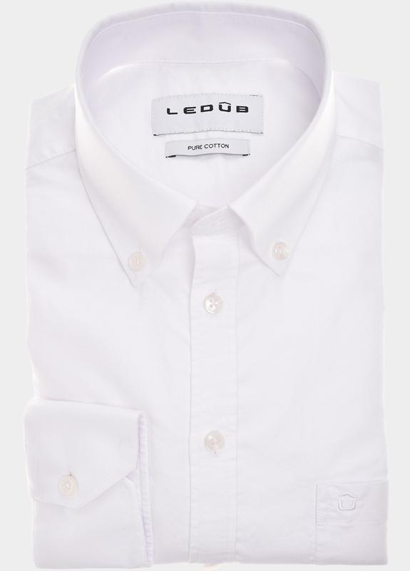 Ledub Business hemd lange mouw Wit  0702116/910-000-000