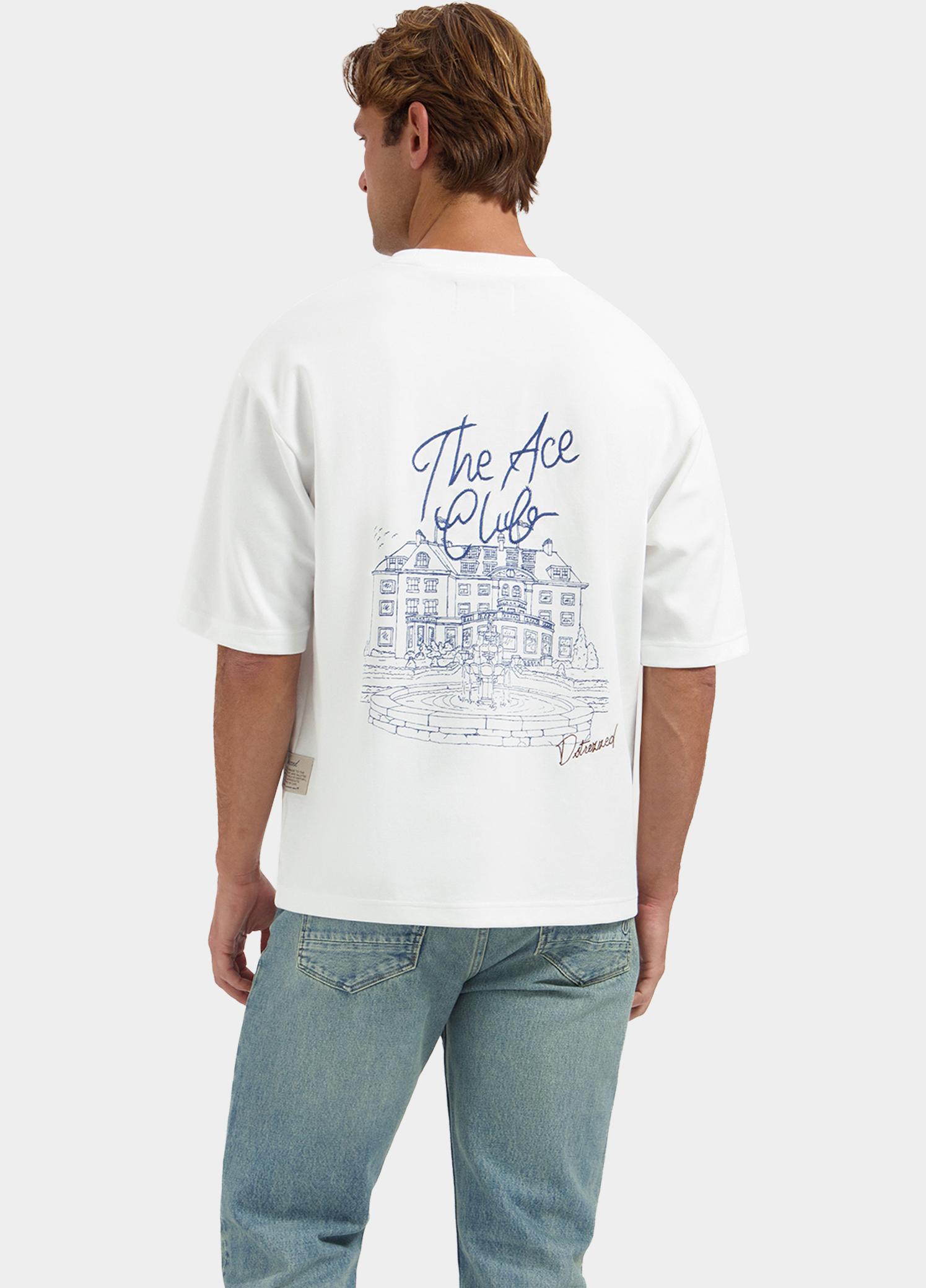 Dstrezzed T-shirt heren Wit Kole Artwork Tee 203558/100