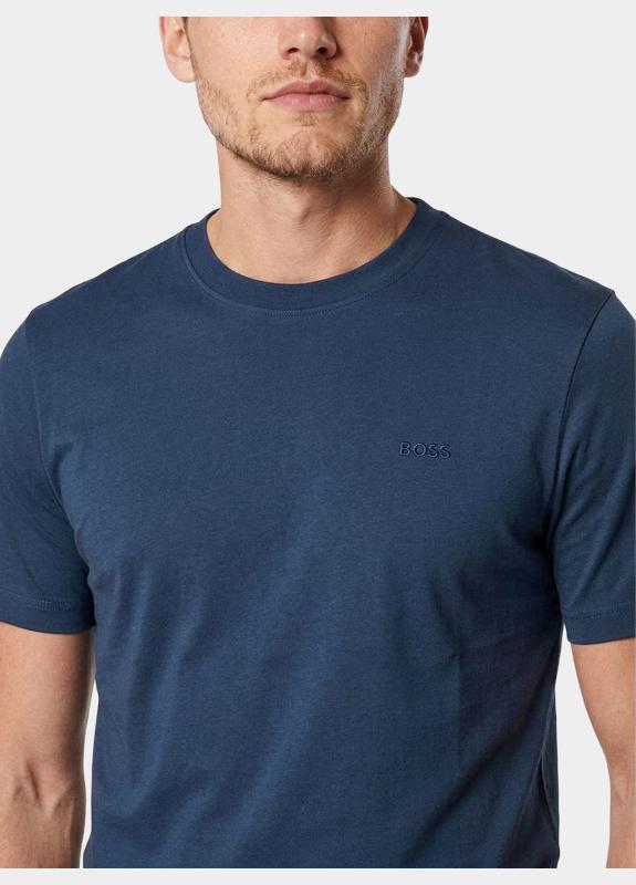 BOSS Orange T-shirt heren Blauw Te_interlock 10262456 01 50554790/464
