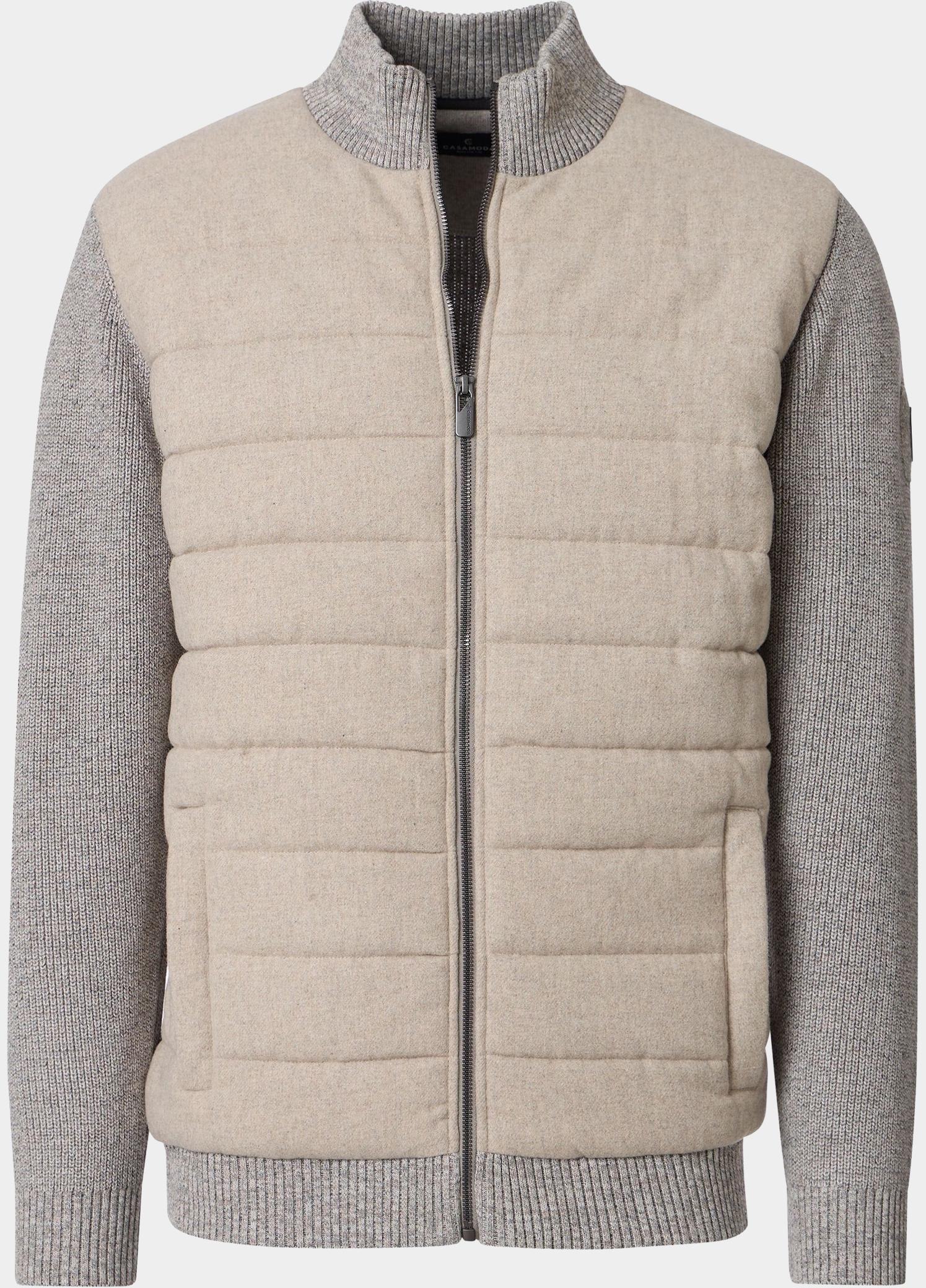 Casamoda Vest heren Beige Strickjacke Hybrid 126250030/663