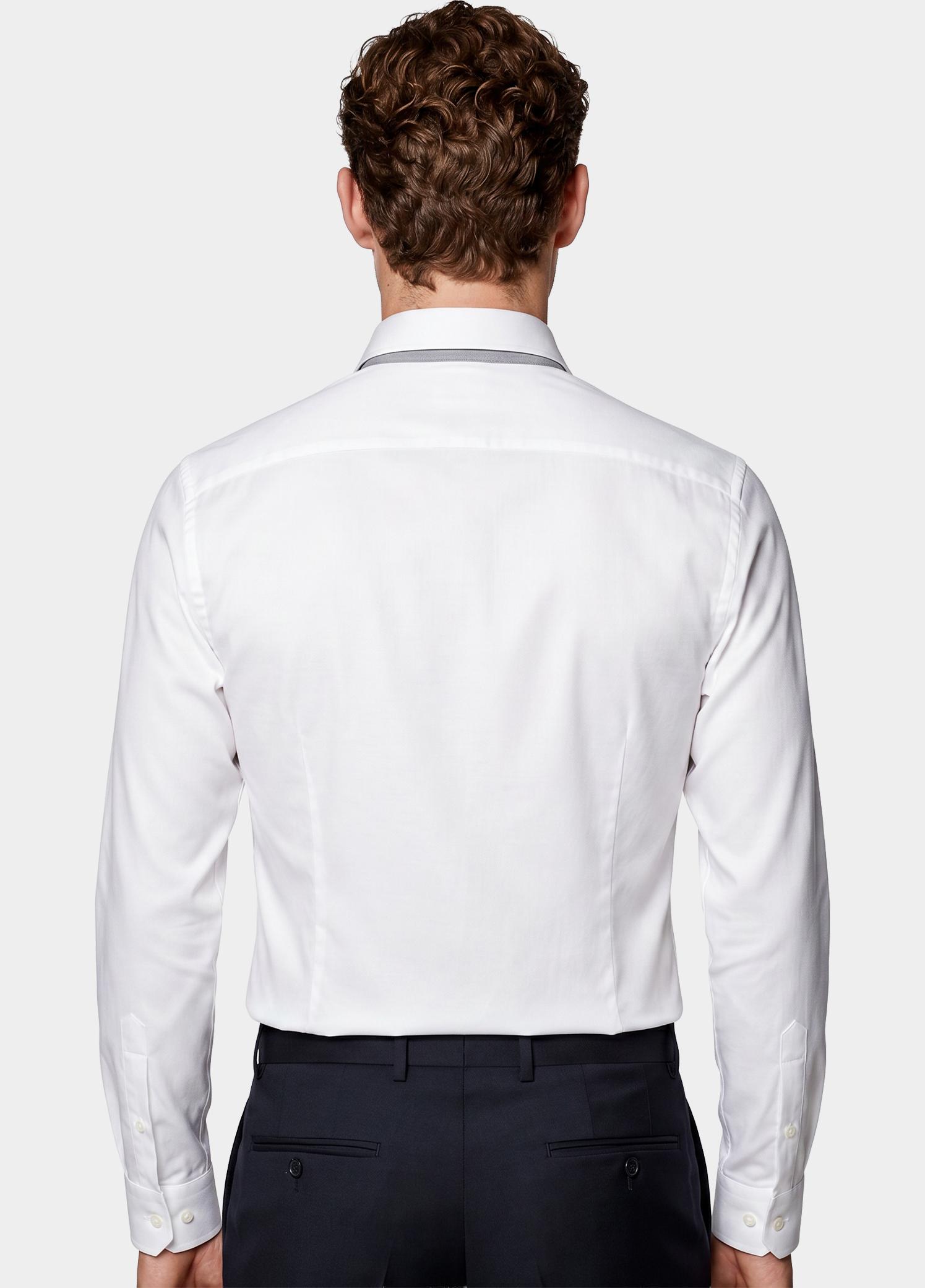 Olymp Business hemd lange mouw Wit extra slim fit van jersey 250374/00