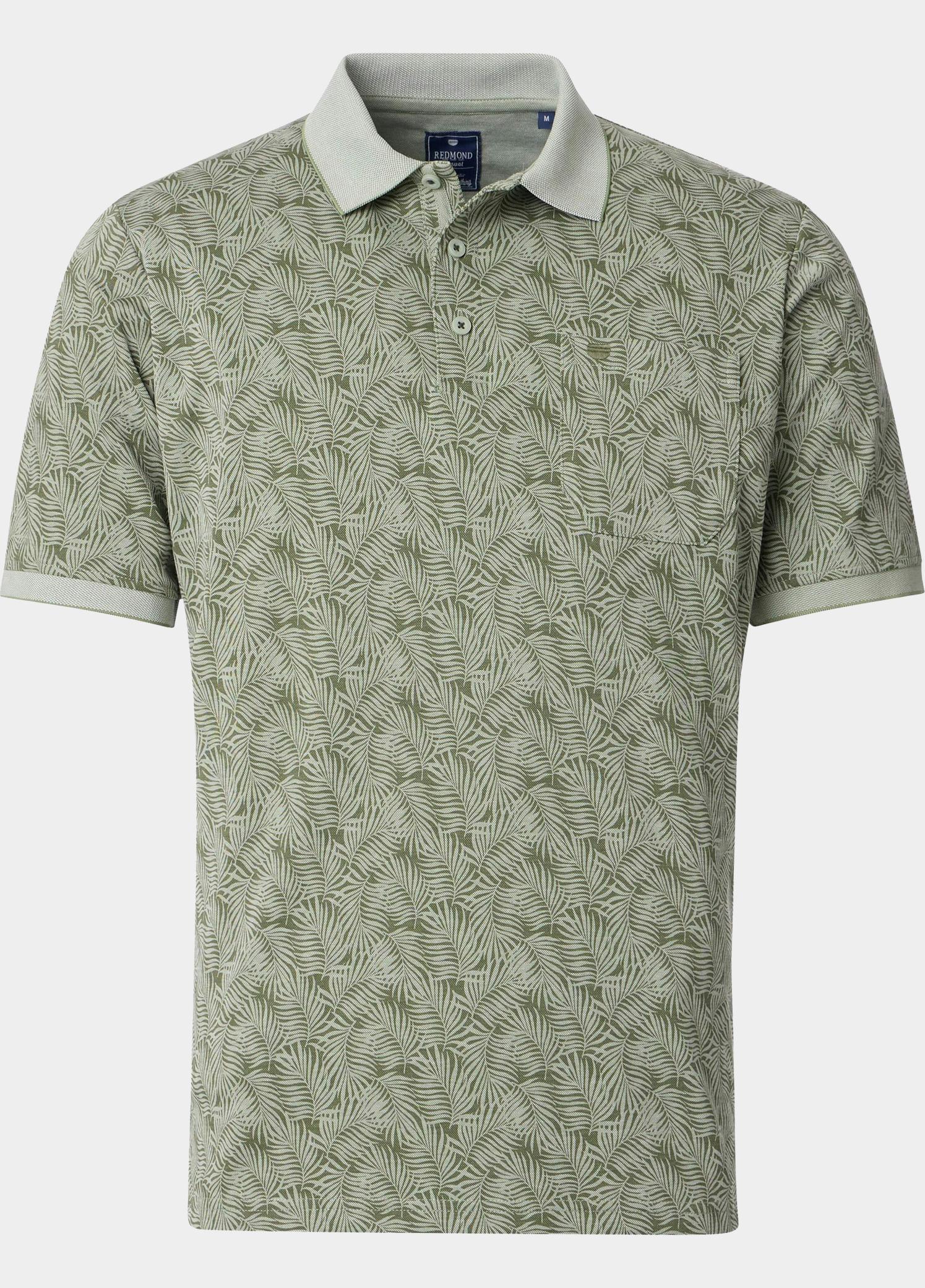 Redmond Polo heren Groen Polo Shirt wash & wear 251910900/600