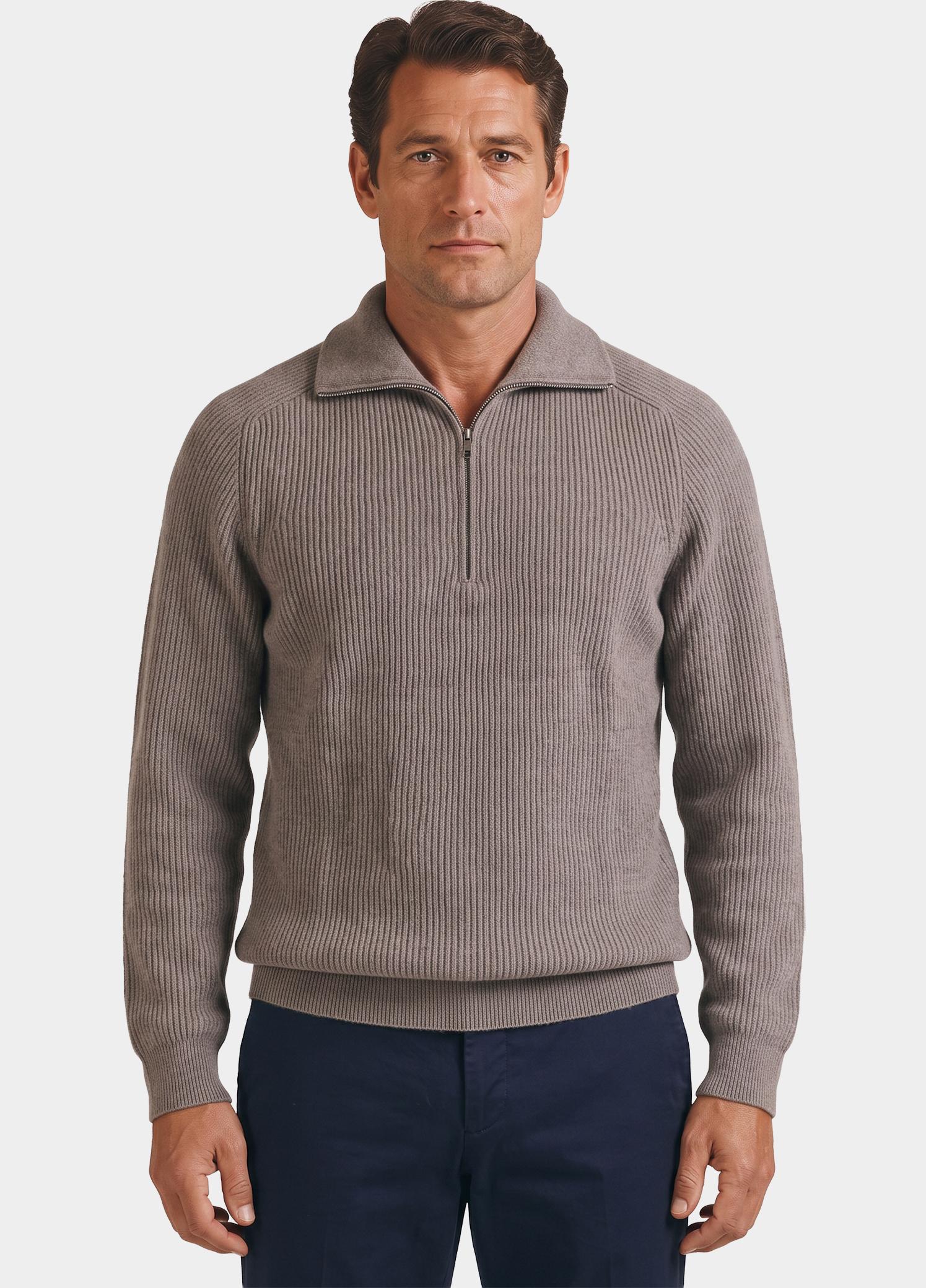 Profuomo Pullover heren Beige  PPXJ30058/G