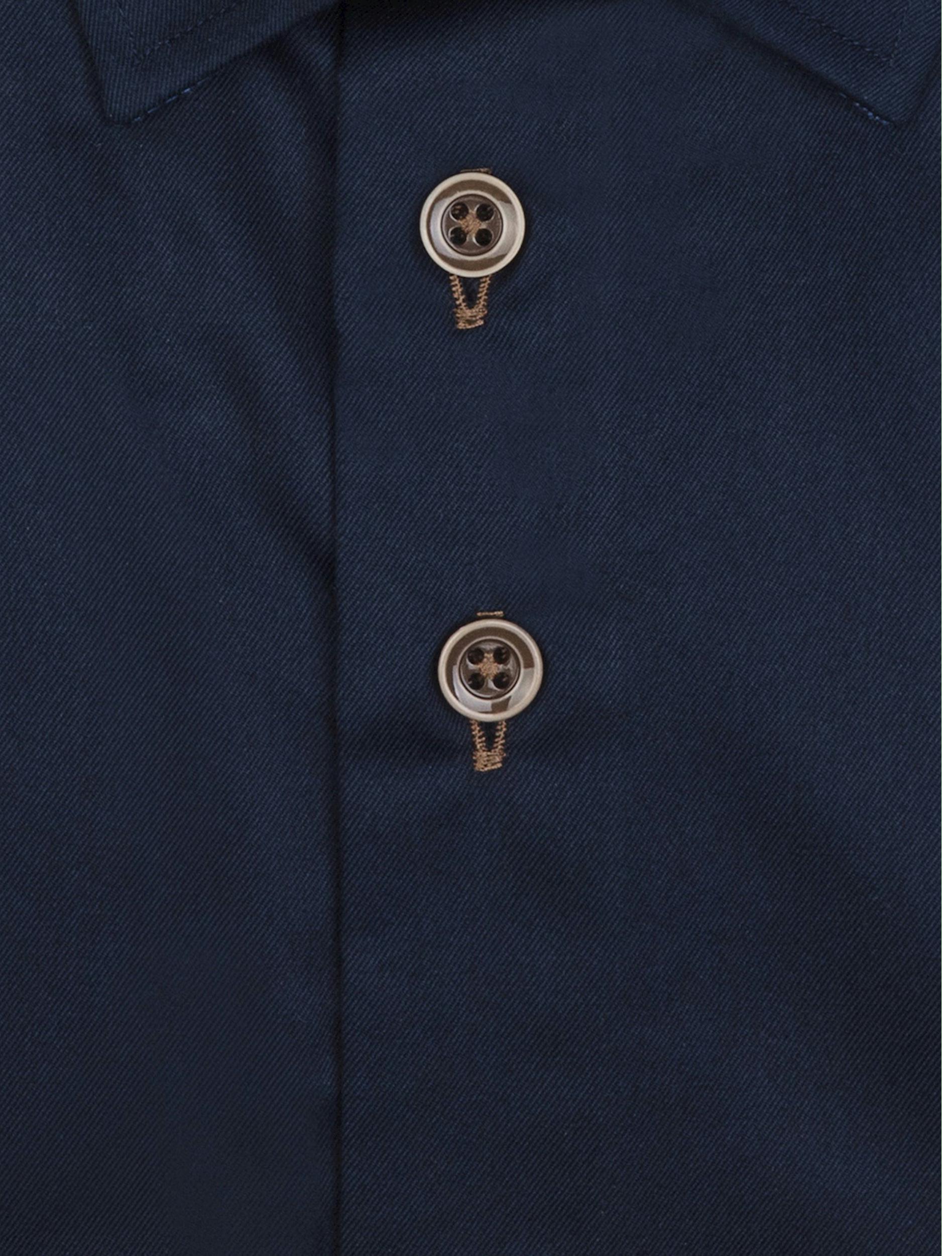 R2 Amsterdam Casual hemd lange mouw Blauw  118.HBD.053/010