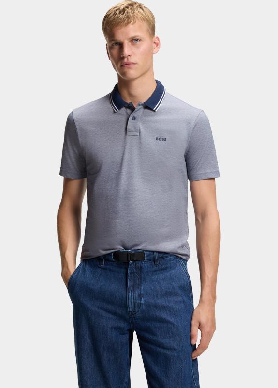 BOSS Orange Polo heren Blauw PeoxfordNew 10256894 01 50507814/464
