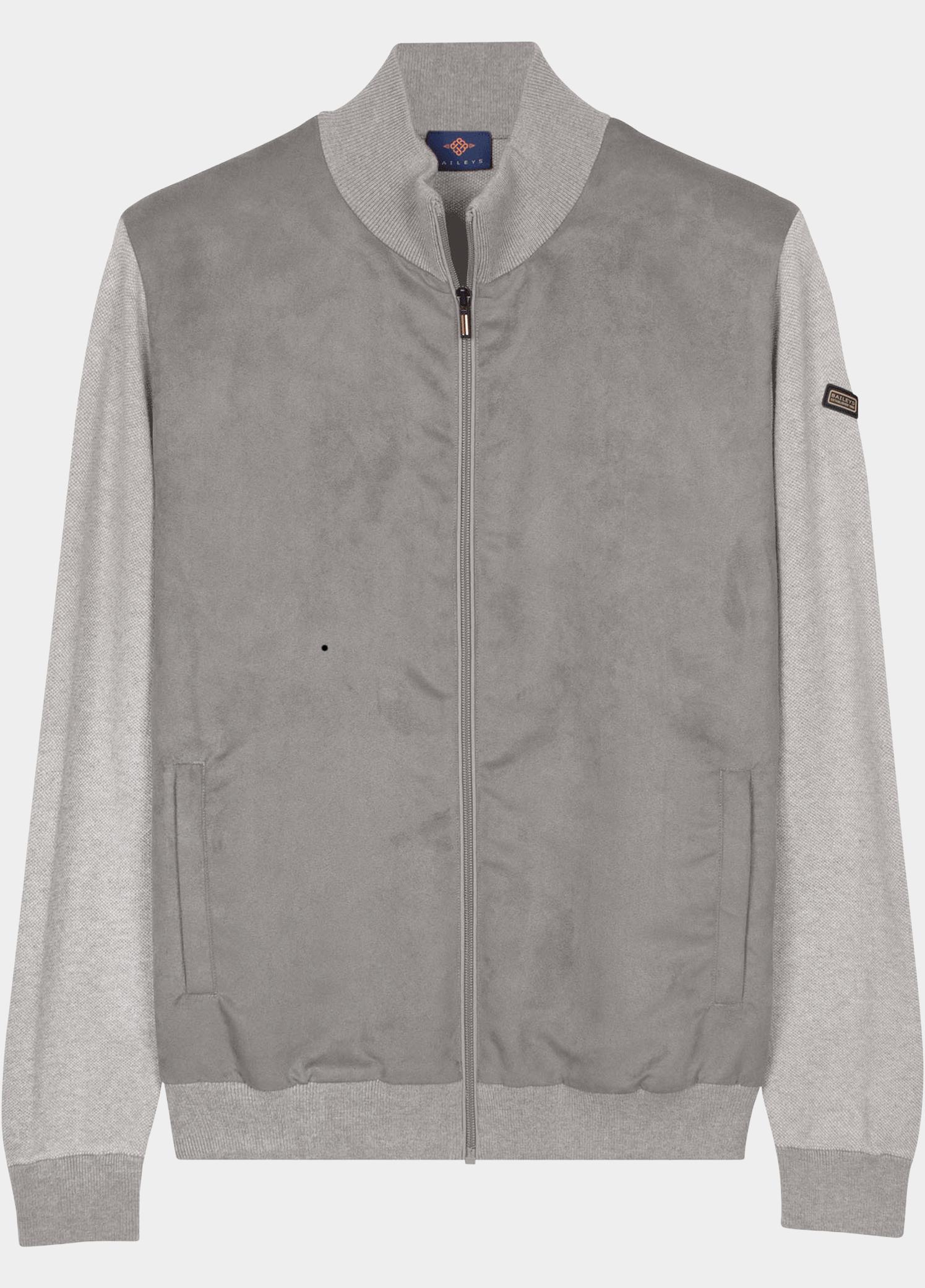 Baileys Vest heren Grijs Cardigan Zip  Front 622076/925