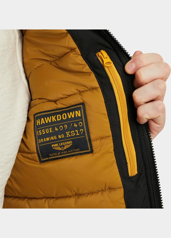 PME Legend Softshell Zwart Semi long jacket HAWKDOWN Sof PJA2409140/999