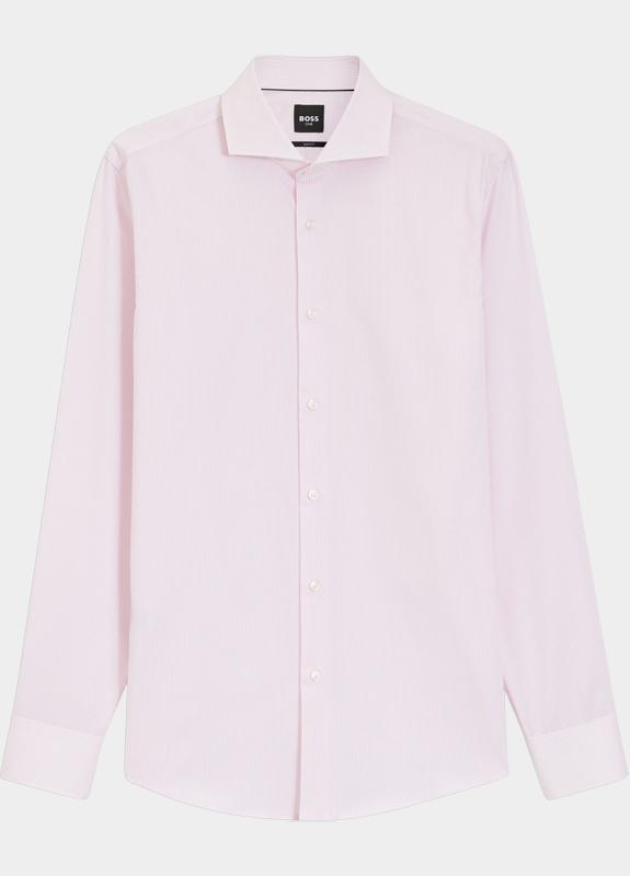 BOSS Black Zakelijk overhemd heren Roze H-HANK-SP-B1-C1-261 10277120 50555977/684