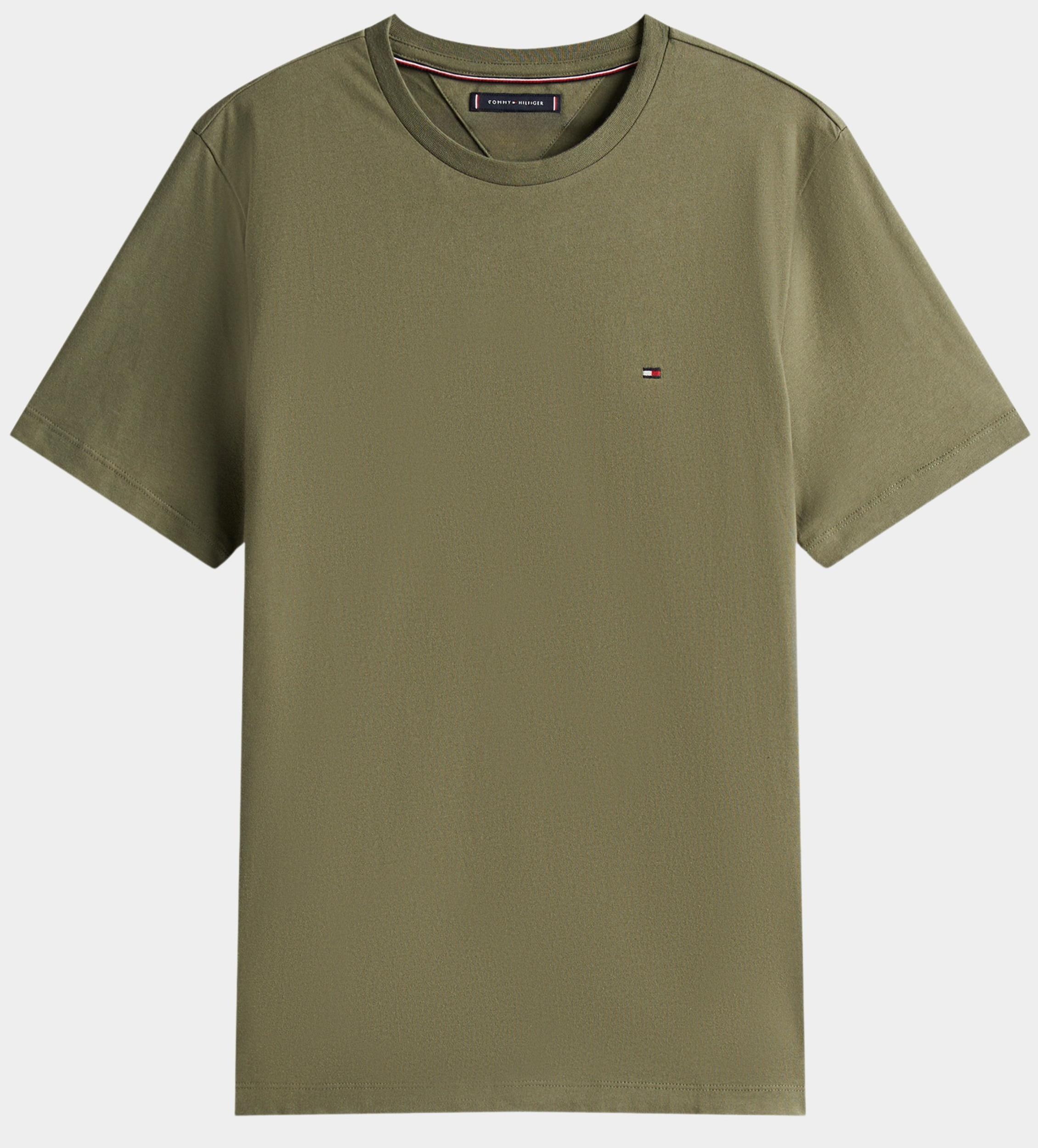 Tommy Hilfiger T-shirt korte mouw Groen ESS Seasonal Reg Fit Solid Tee MW0MW39995/PLI
