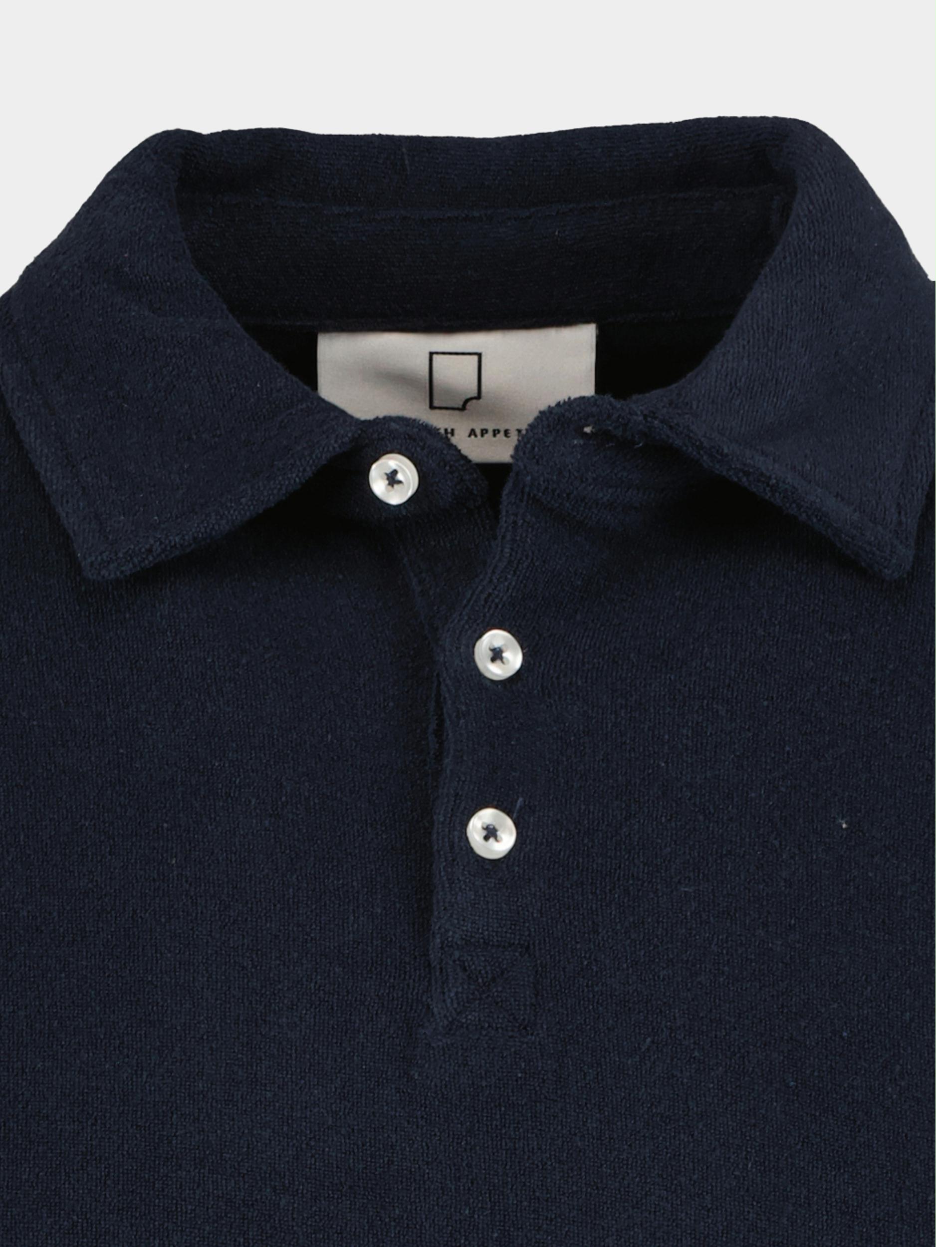 Born With Appetite Polo korte mouw Blauw Steve Polo Terry 23108ST61/290 navy