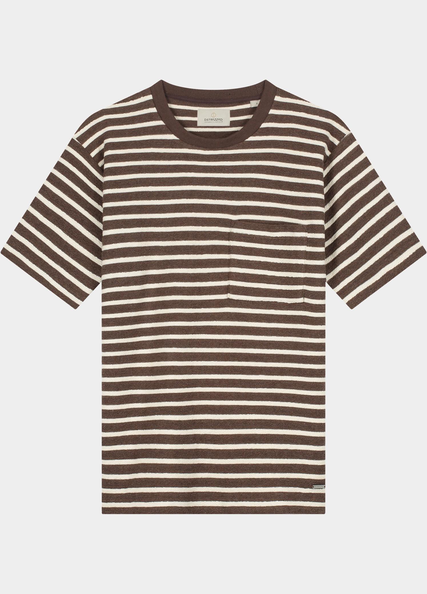Dstrezzed T-shirt heren Bruin Louie Stripe 203552/799