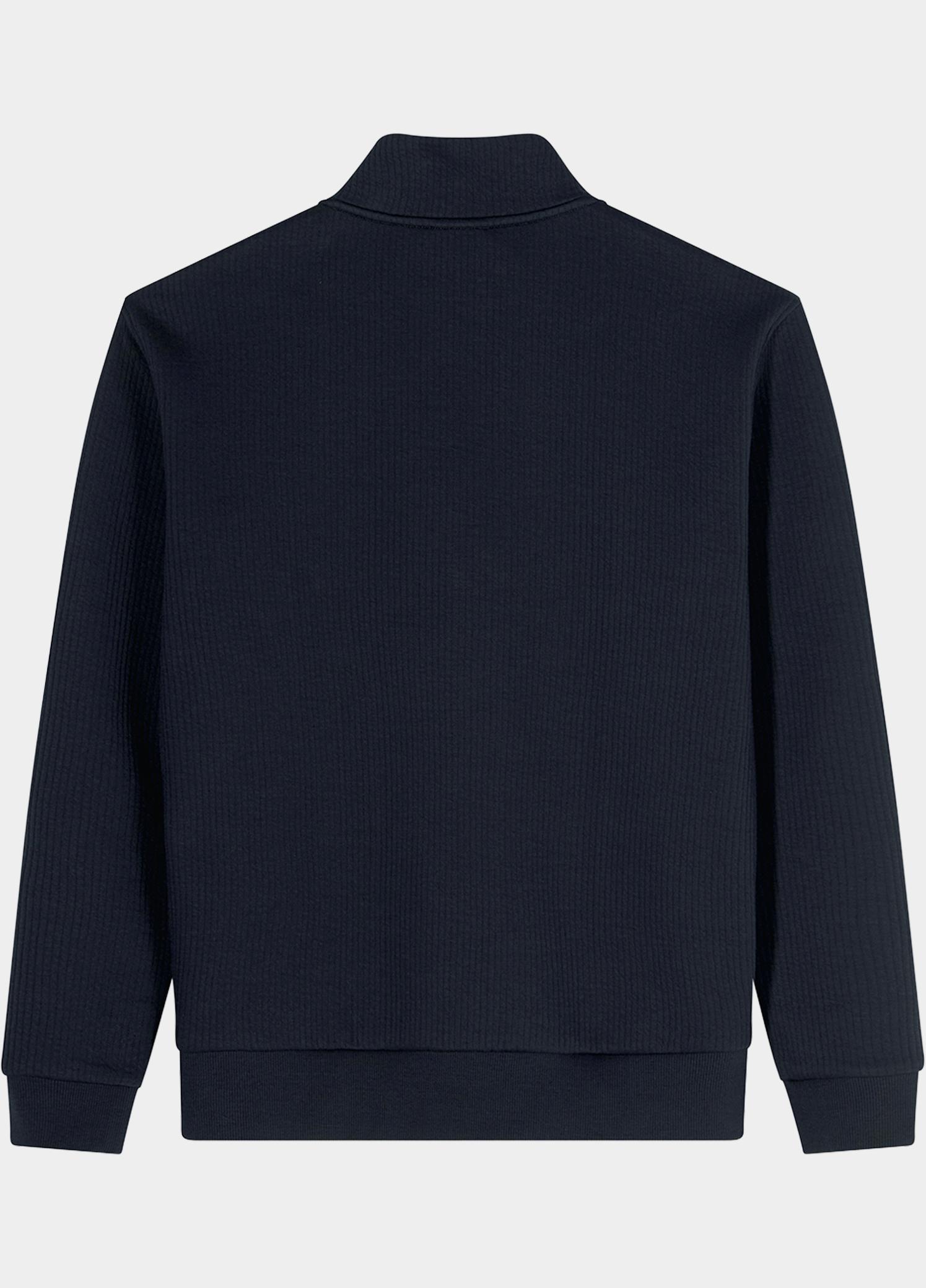 Olymp sweatvest heren Blauw Half Zip Sweatshirt 551324/18