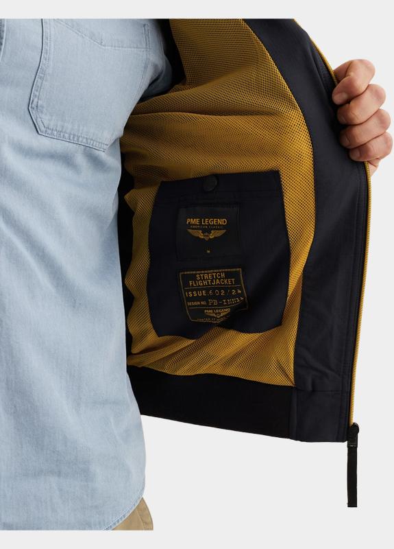 PME Legend Zomerjas heren Blauw Flight jacket STRETCH COMFORT PJA2602124/5281