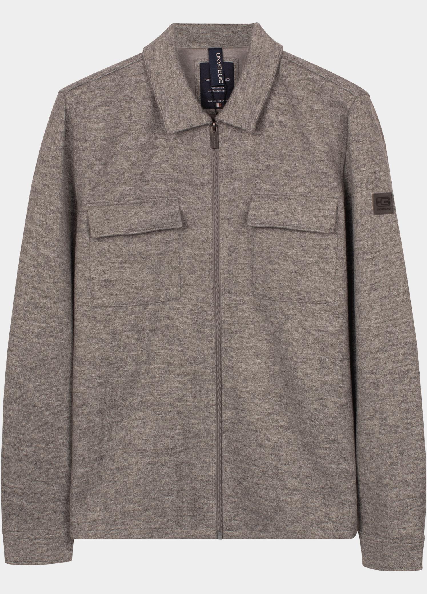 Giordano Vest heren Grijs Carissio Wool Mix Jersey 627504/91