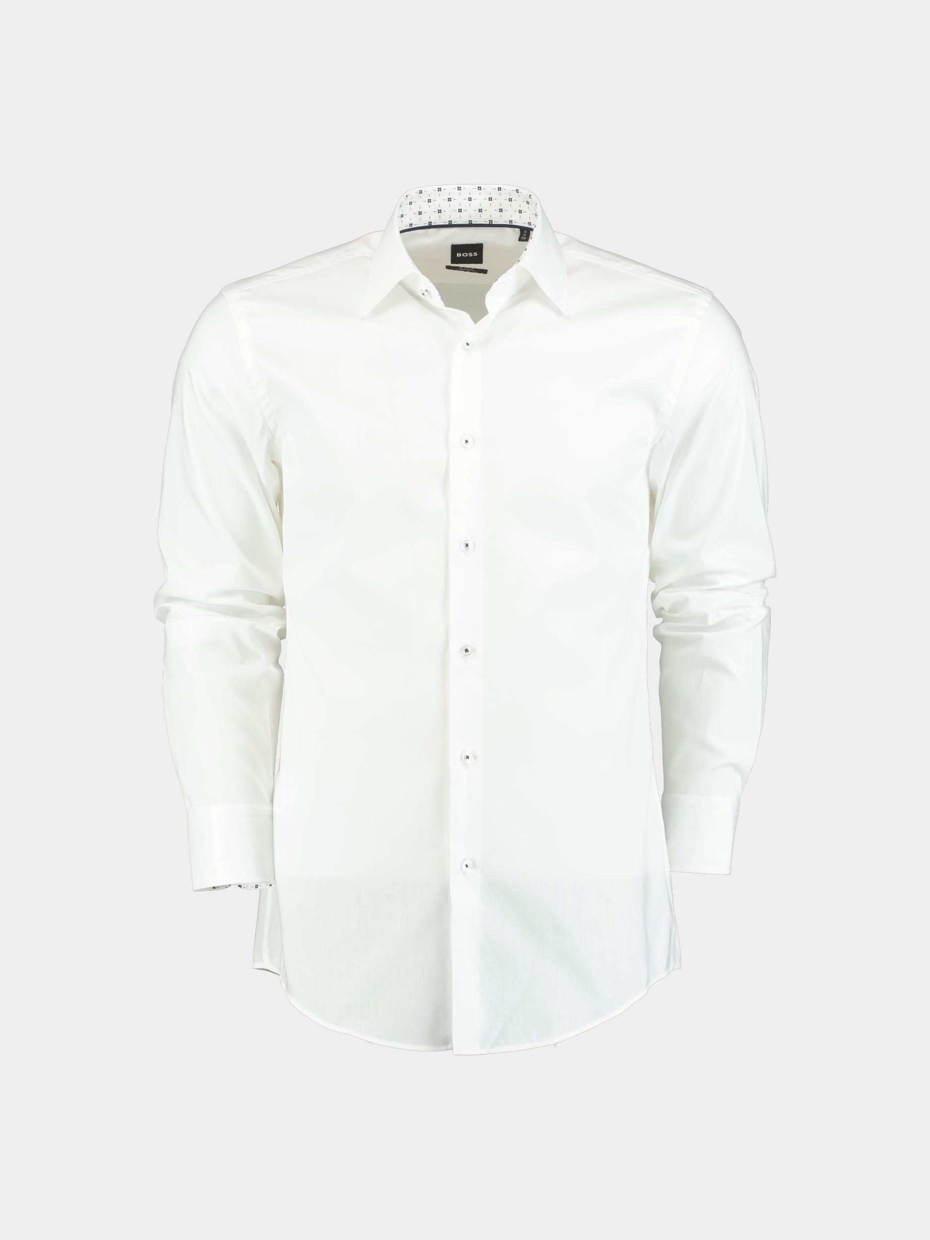 BOSS Black Zakelijk overhemd heren Wit H-HANK-kent-C3-214 10245425 1 50539177/100