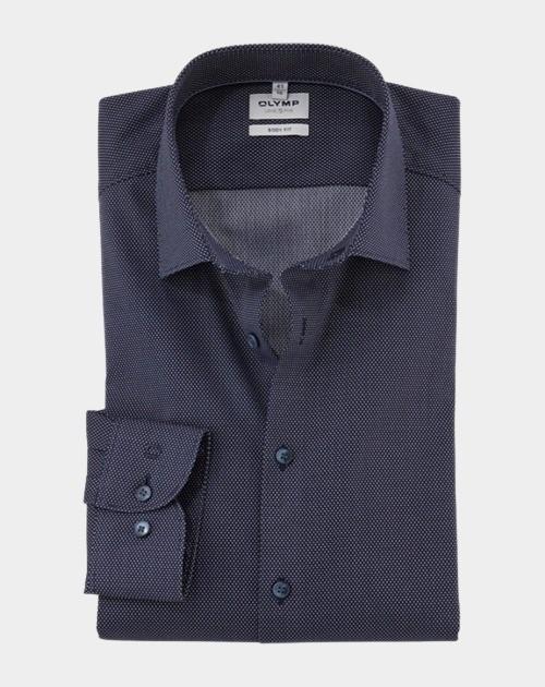 Olymp Business hemd lange mouw Blauw Level Five 210574/14