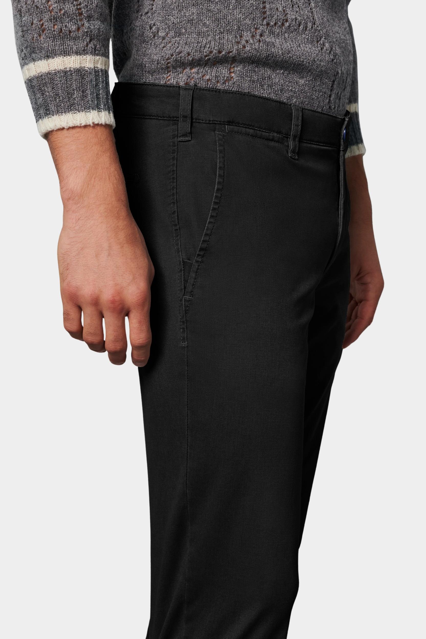 Meyer Katoenen Broek Zwart CHINO Art.9-6001 3649600100/09