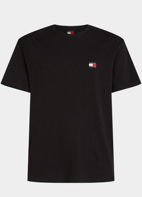 Tommy Jeans T-shirt korte mouw Zwart TJM REG BADGE TEE EXT DM0DM20322/BDS