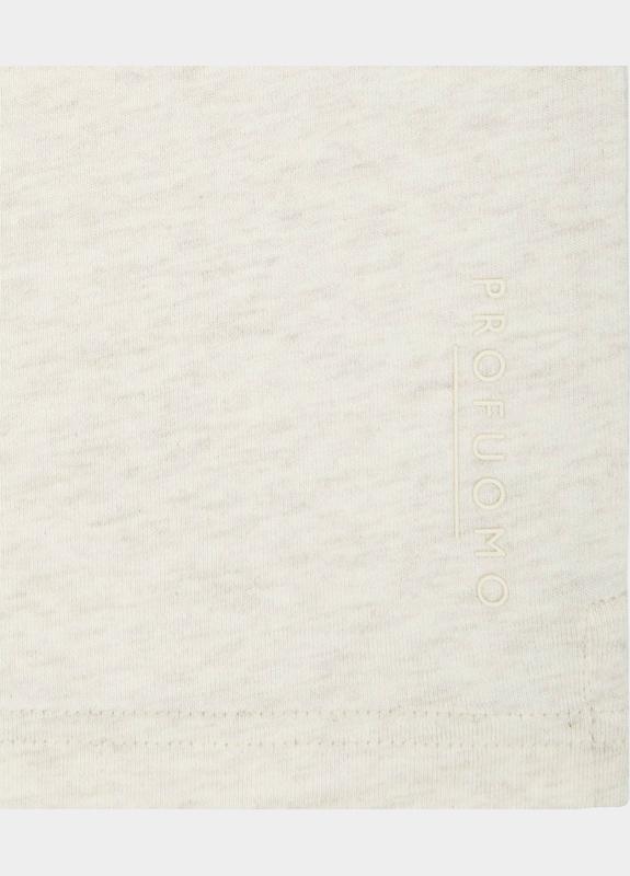 Profuomo T-shirt lange mouw Beige  PP2T00002A/F