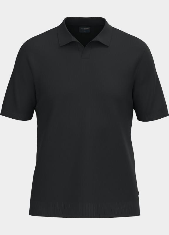 Olymp Polo heren Zwart Kurzarm 530712/68