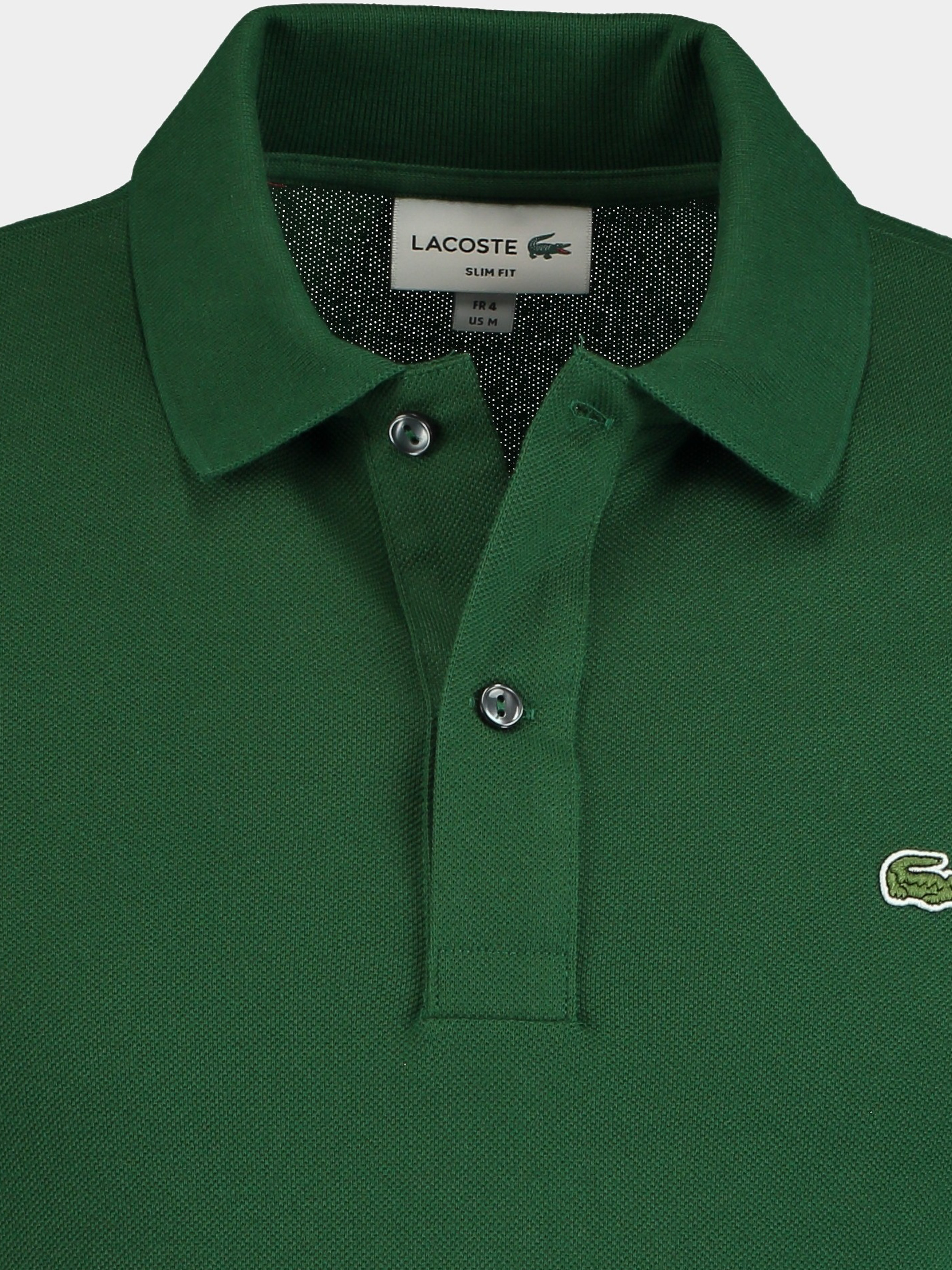 Lacoste Polo korte mouw Groen polo donkergroen slim fit PH4012/132