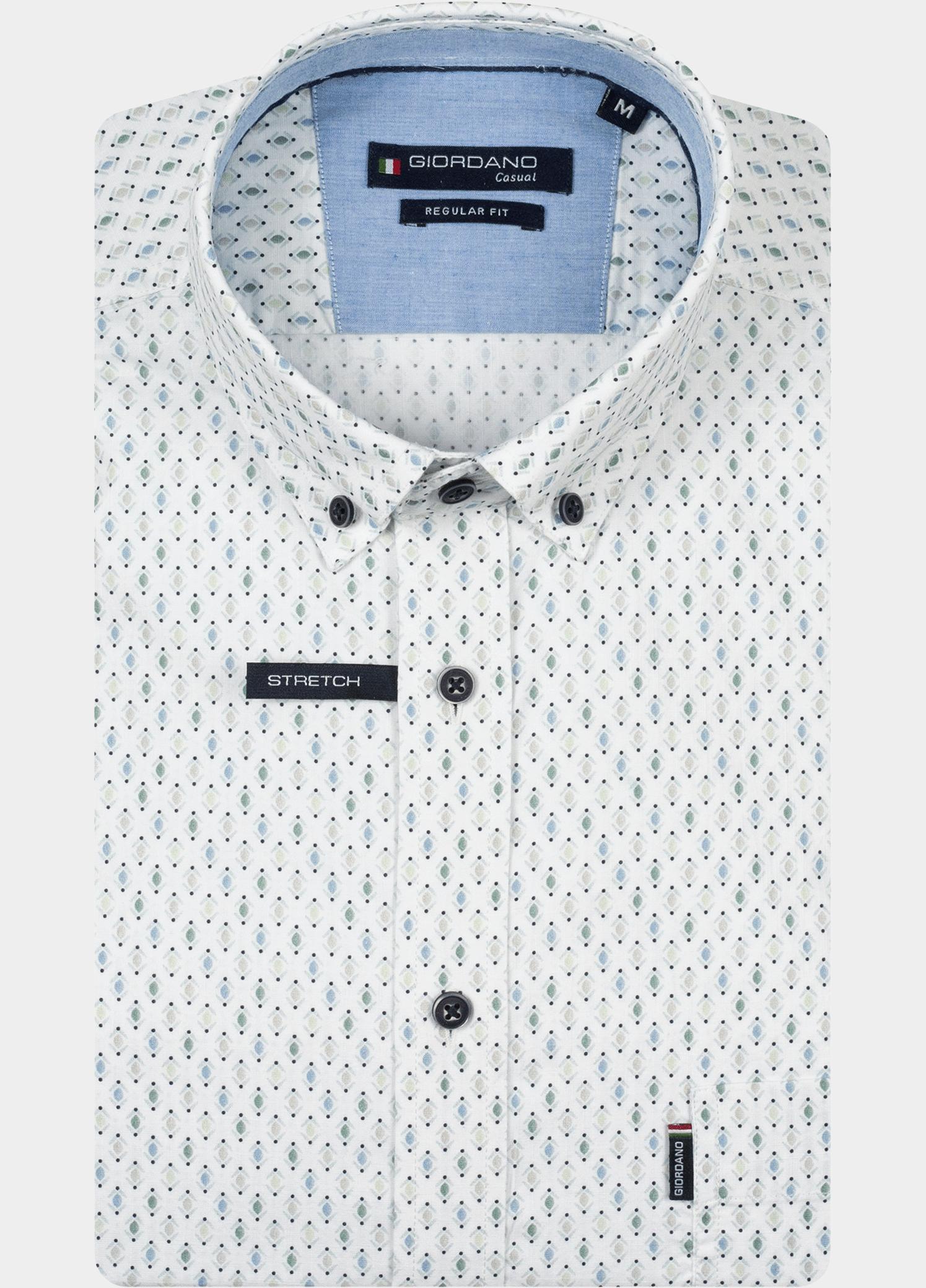 Giordano Overhemd heren Groen Ivy Long Sleeve Button Down L 617034/70