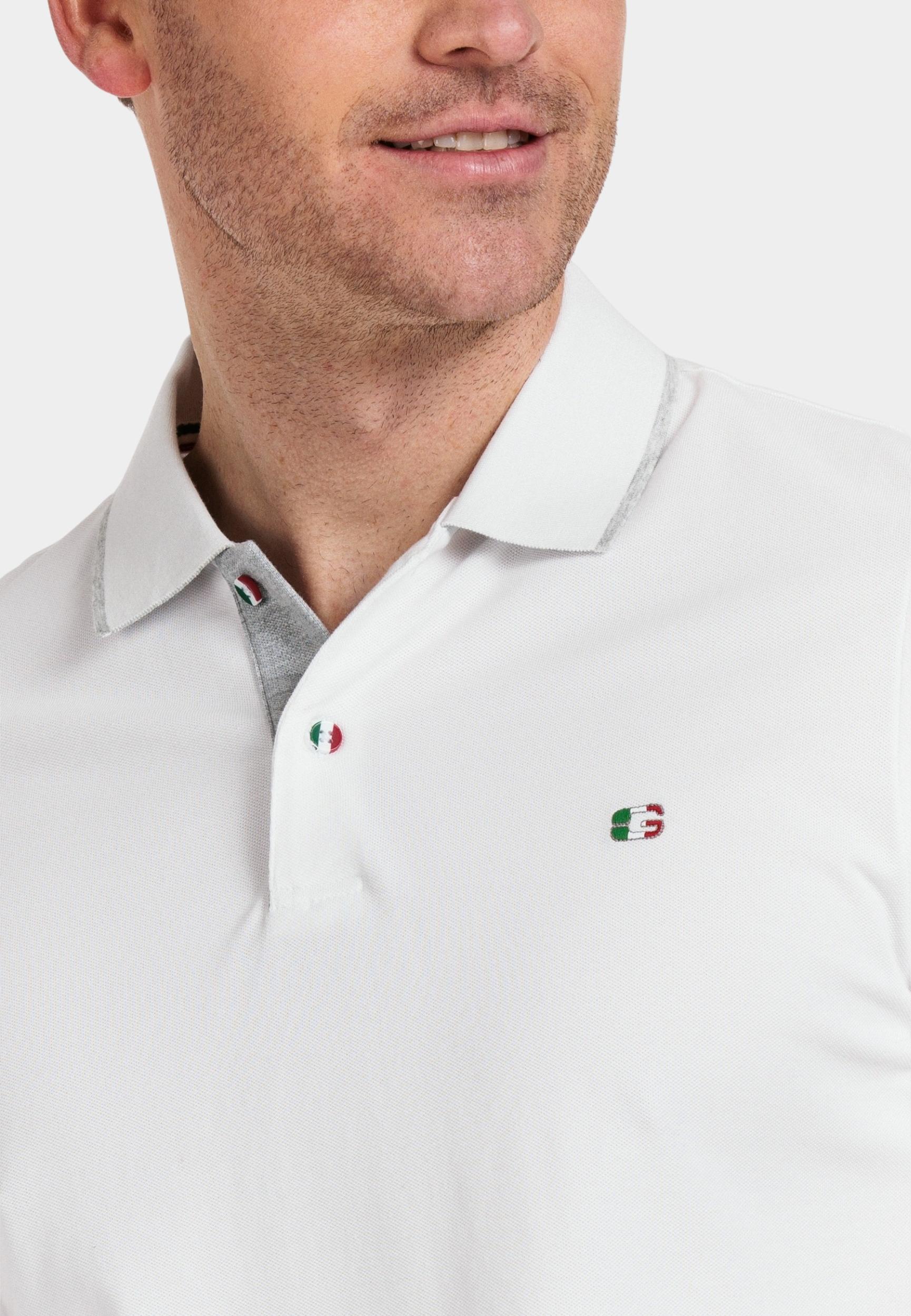 Giordano Polo korte mouw Wit Nico short sleeve signature p 516587/10