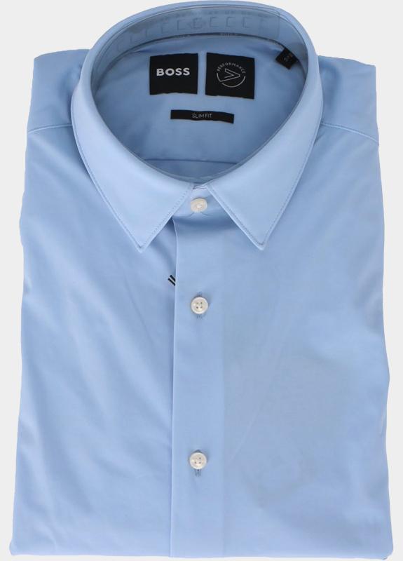 BOSS Black Business hemd lange mouw Blauw P-HANK-s-kent-C1-222 10248739 50503554/450