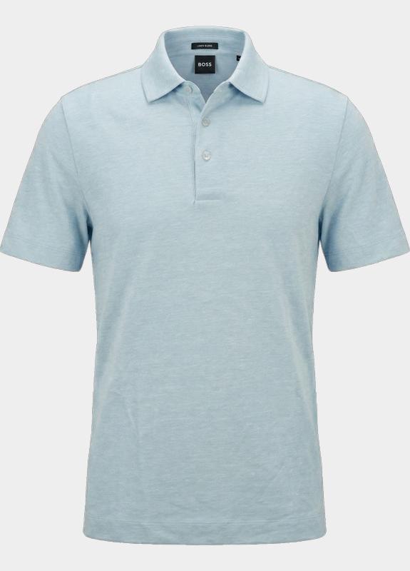 BOSS Black Polo korte mouw Blauw H-Press 235 10271433 01 50559147/450