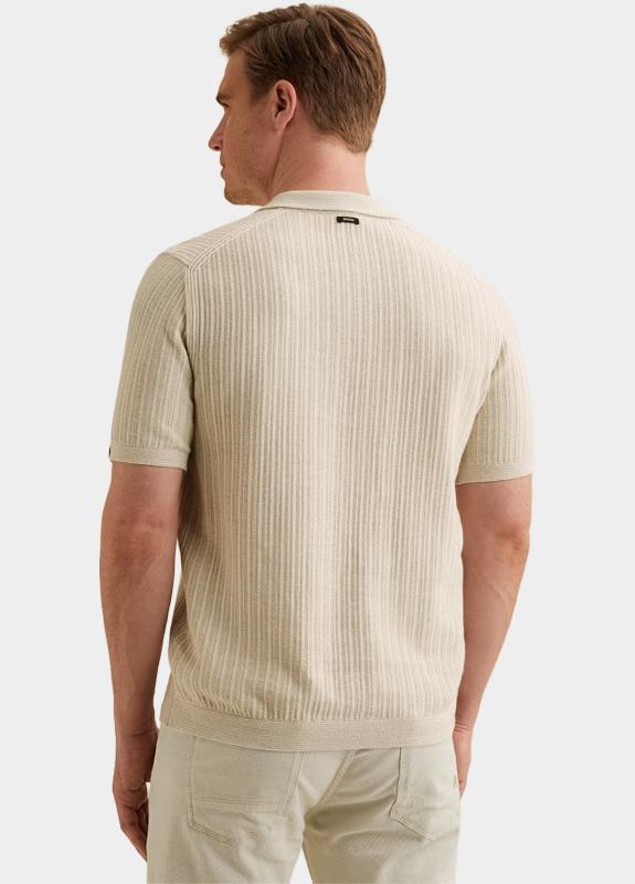 Vanguard Polo korte mouw Beige Short sleeve polo cotton line VPSS2604860/8265