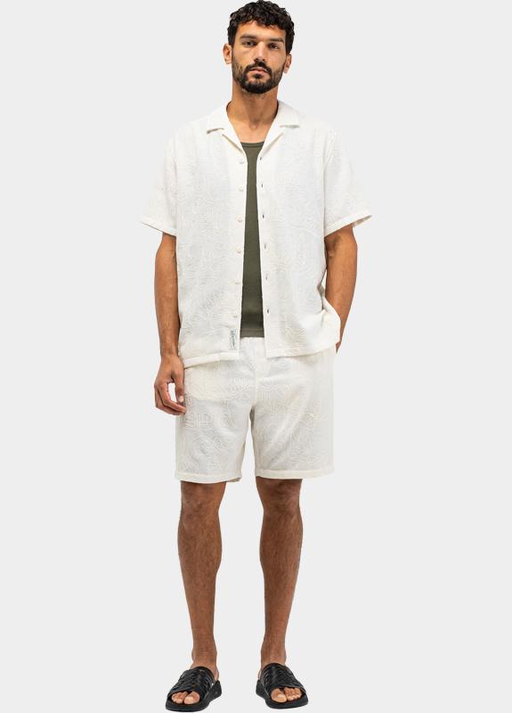 Butcher of Blue Casual hemd korte mouw Wit Alex Resort M2614050/112