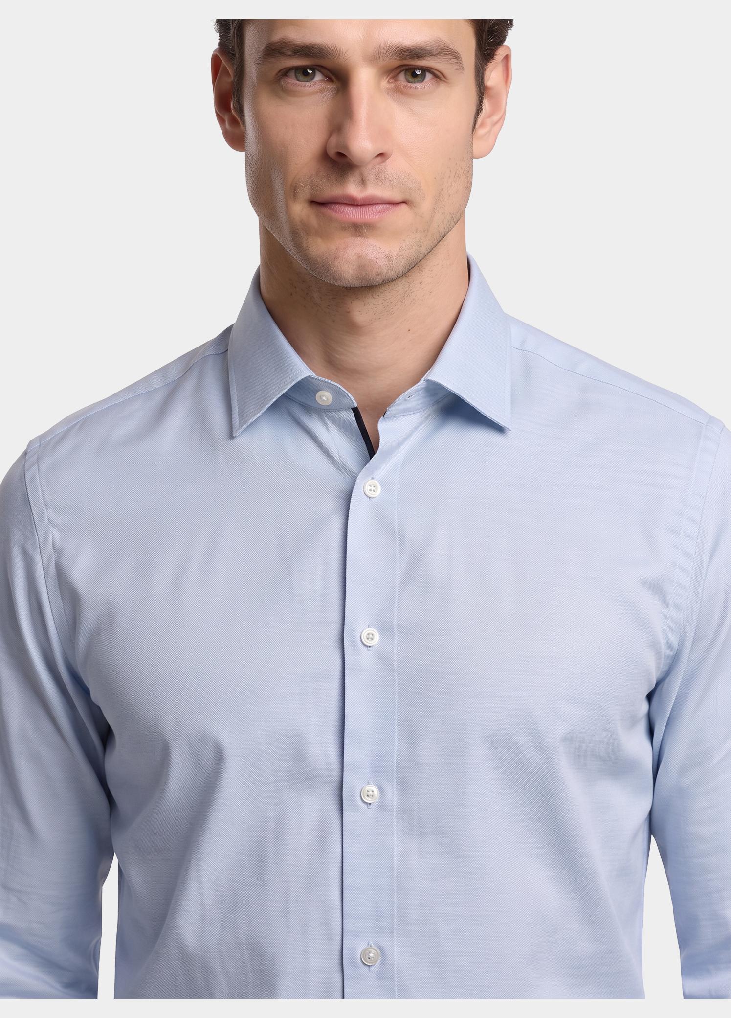 BOSS Black Zakelijk overhemd heren Blauw H-HANK-K-C1-261 10282978 01 50571485/450
