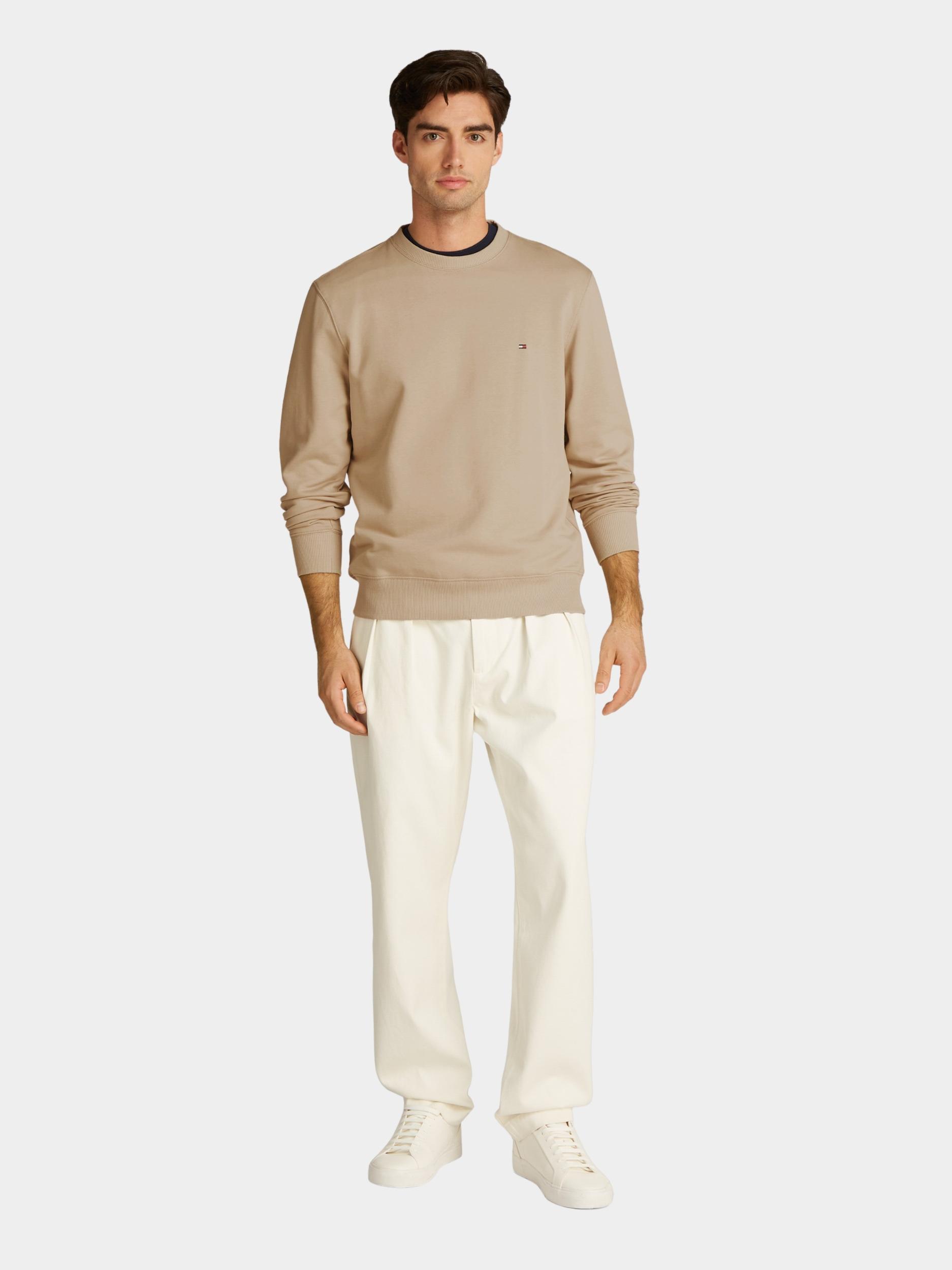 Tommy Hilfiger Pullover Beige Essential Terry Crewneck MW0MW37237/RBT