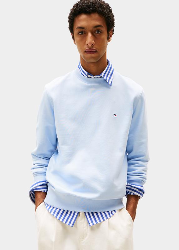 Tommy Hilfiger Pullover Blauw ESSENTIAL TERRY CREWNECK MW0MW37237/C1O