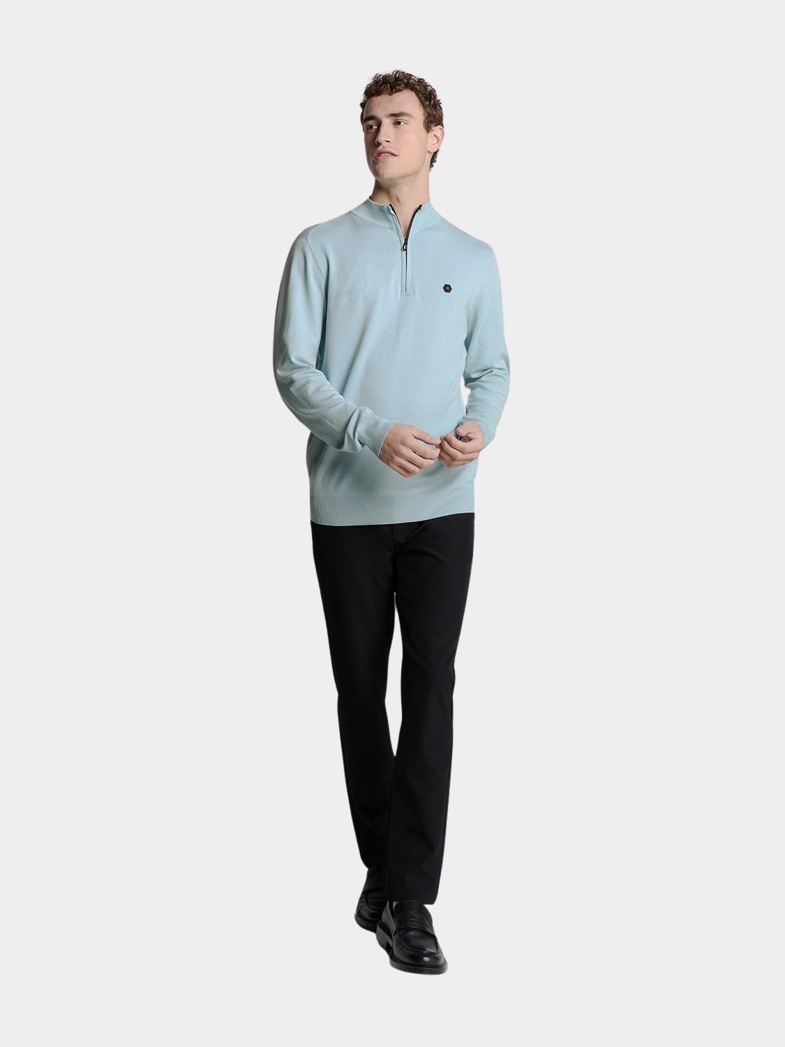 No Excess Half Zip Blauw  27210106SN/151