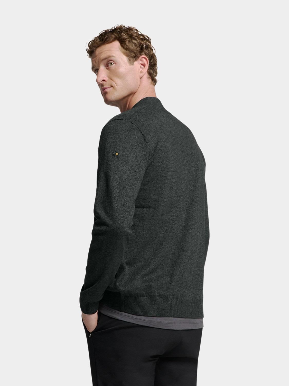 No Excess Vest Grijs Cardigan 2 Coloured Melange N2154/023