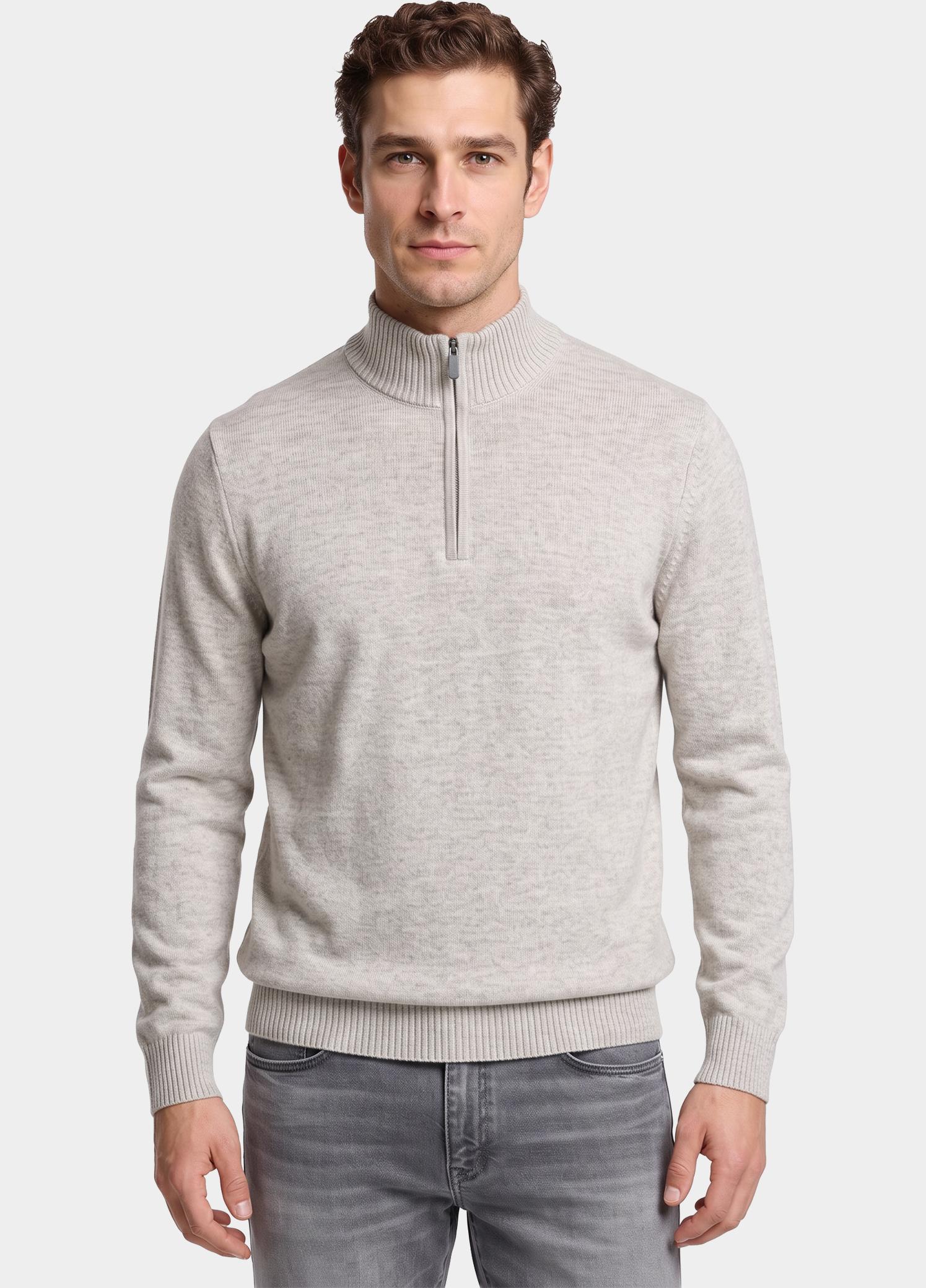 Bos Half Zip Beige  1111/Ecru