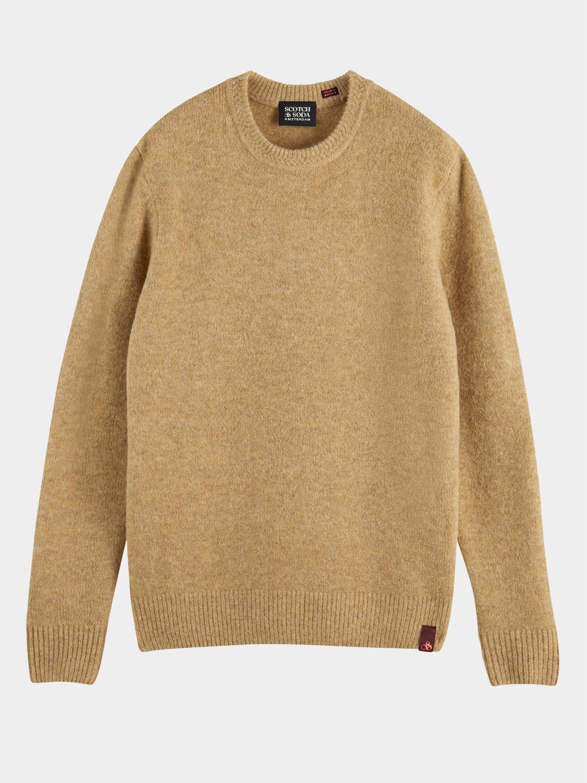 Scotch & Soda Pullover Beige Soft knit melange crewneck pul 169254/0610