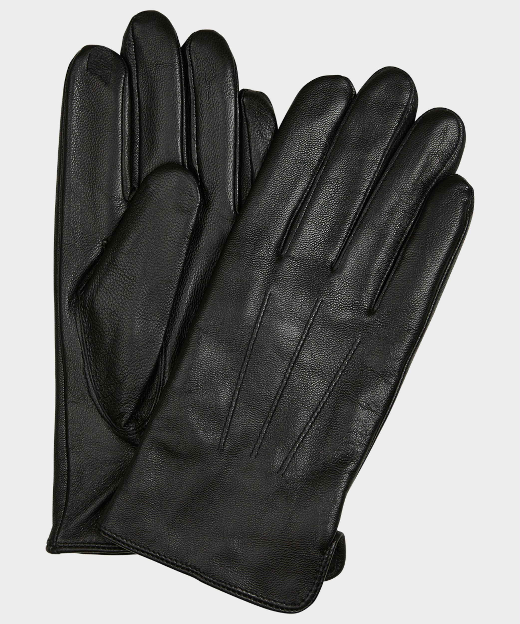 Michaelis Handschoenen Zwart leren handschoen zwart PM1G000006/A
