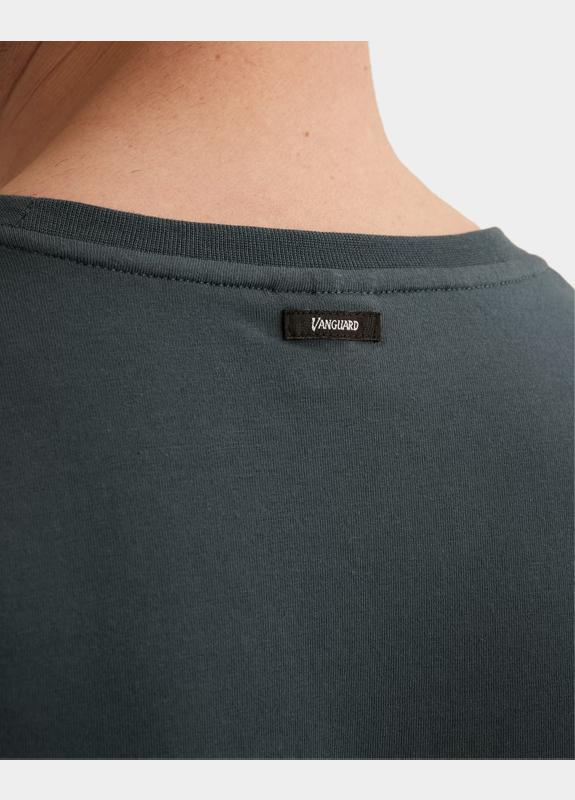 Vanguard T-shirt korte mouw Blauw Short sleeve r-neck cotton el VTSS2604532/5108