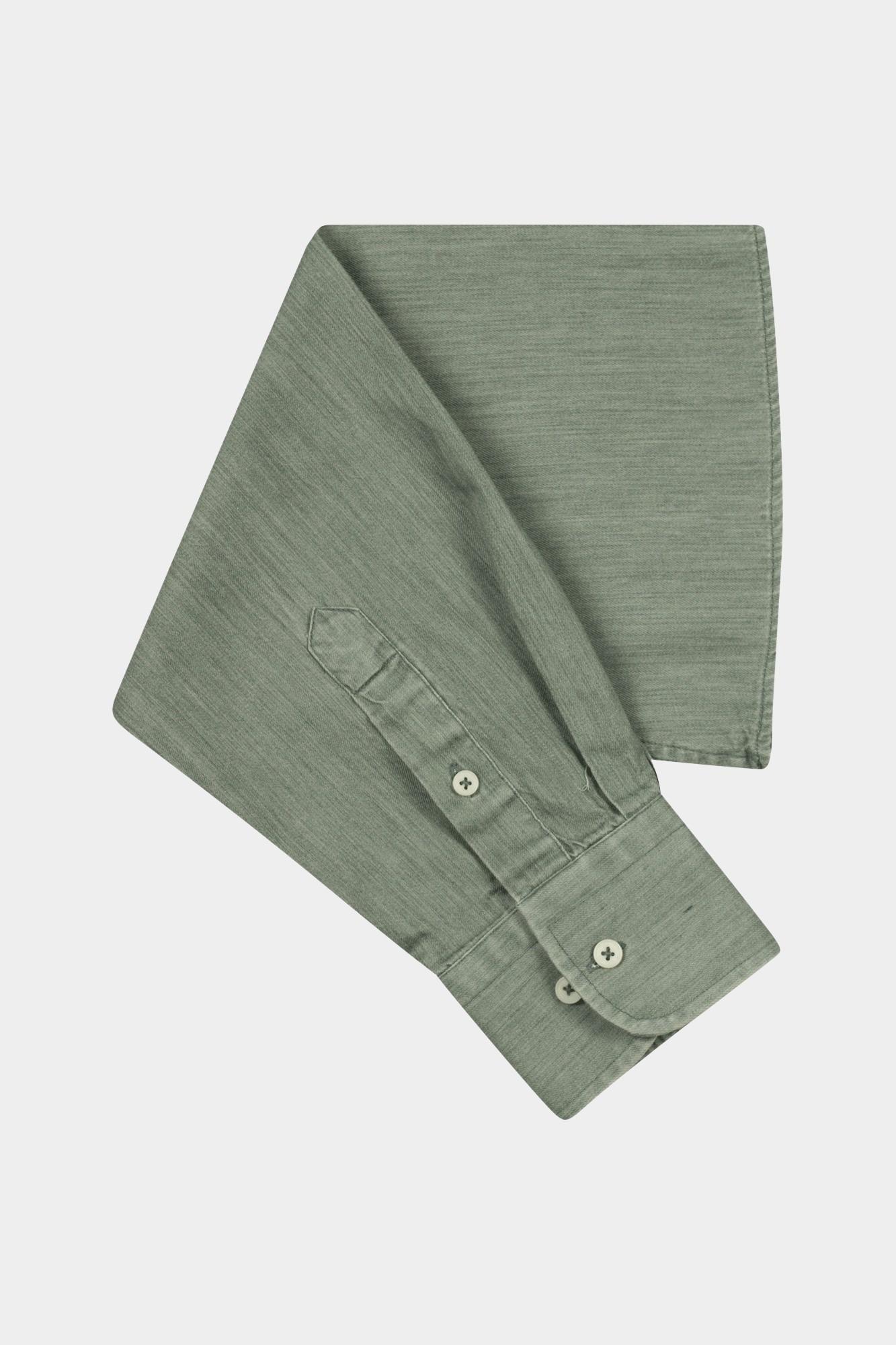 Giordano Casual hemd lange mouw Groen Brando long sleeve button dow 527004/70