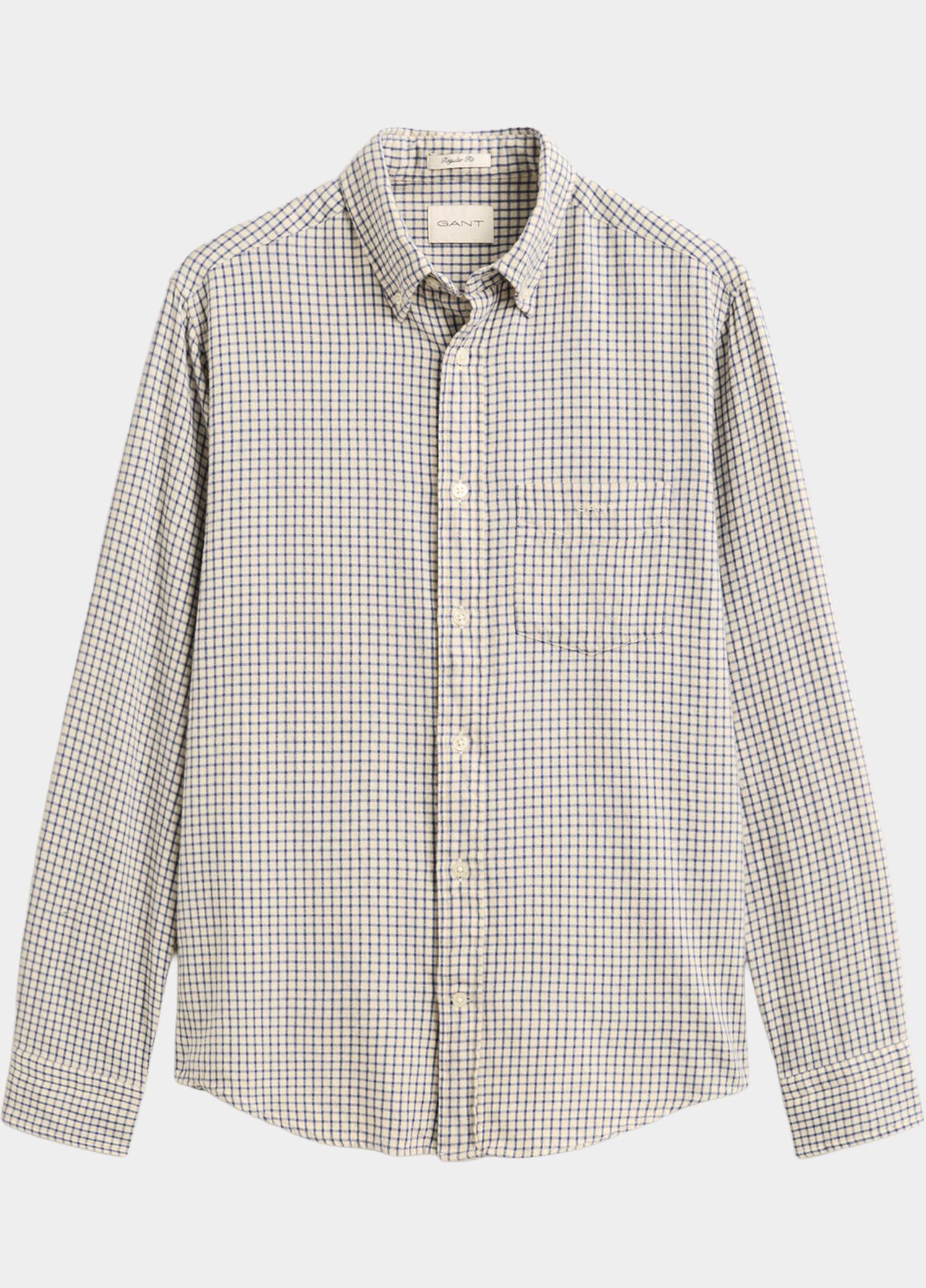 Gant Overhemd heren Blauw Geruit overhemd van Windblown 3263034/476